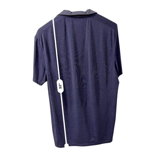 Calvin Klein Performance Mens Striped Polo Shirt Purple‎ Size Large - Picture 8 of 9